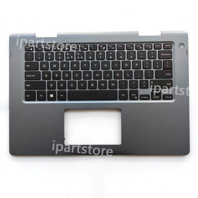 thumbnail image 2 of For Dell Inspiron 14 5481 Palmrest Upper Case With Keyboard - Gray (0XHYYJ / XHYYJ) 2 of 3