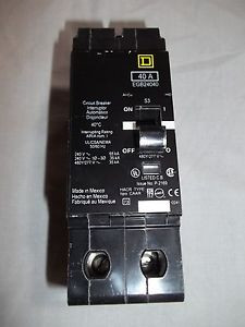 EJB24040 Square D E-Frame Circuit Breaker, 40 Amp, 2-Pole 277/480VAC