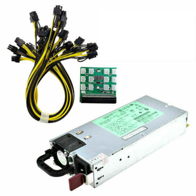 Dps-1200Fb A 1200W Psu Power Supply+ Breakout Board + 12Pcs 8Pin Cables ...