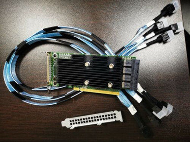 Dell PowerEdge R630 U.2 Server SSD NVMe PCIe Extender Expansion Card Kit (K9TVP / GY1TD) – Open Box
