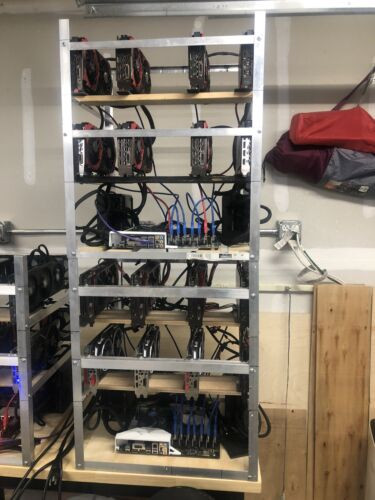 2 Stackable Rx 580 8 Gb Mining Rigs 16X Gpus - SPW Industrial