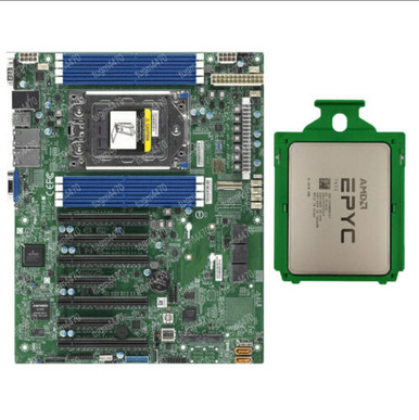 Amd Epyc 7452+Supermicro H12Ssl-I 32Cores 64Ths 2.35 Ghz Motherboard+ ...