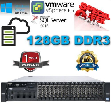 Dell Poweredge R820 4X E5-4650V2 2.40Ghz 40-Core 128Gb Ddr3 8Xcaddy 2.5 ...