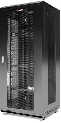 Server Rack - 27U Vented Cabinet - 24 Inch Deep - Mesh Door And Panels ...