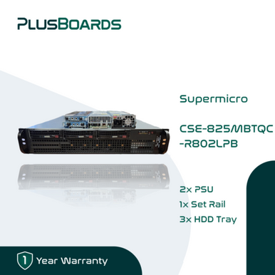 2U 3 Bay Lff Half Depth Chassis Sas3 825Mbtqc-R802Lpb With 2X 800W Psu ...