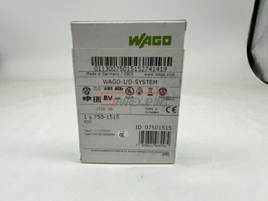 USED WAGO 750-1515 / 750-512 PLC MODULE - W/O ANY ACCS