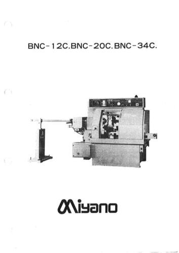 Manuels D'atelier Pour Tours MIYANO BNC-12C/20C/34C - Copie (pas Originaux) - Lot De 3 Livres