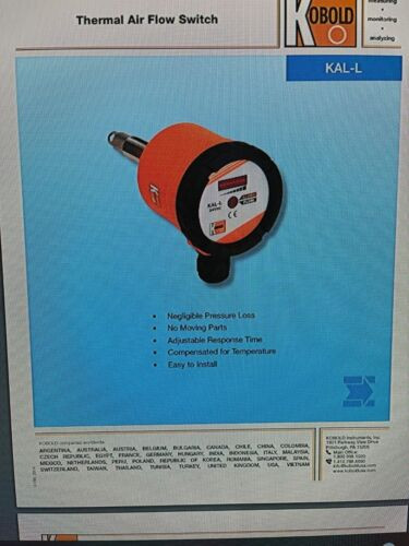 Shop Kobold Kal-8115 Thermal Air Flow Switch, 8 Led, 24Vdc Input,1/2 ...