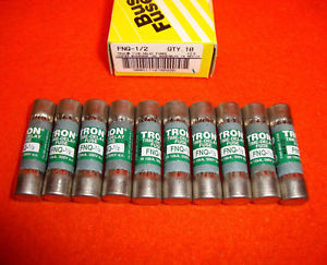 Fusible Bussmann FNQ 1-6/10 - 500 Volts, 1.6 Ampères (Calibre 1 6/10), Fabriqué Aux USA