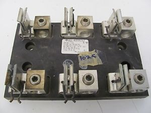 FERRAZ SHAWMUT 62053J 600V- 200A 3 POLE FUSE BLOCK USED - SPW Industrial