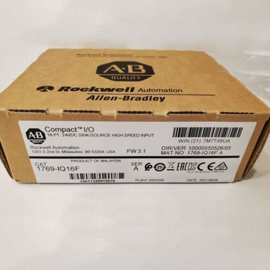 New Sealed Allen Bradley 1769-Iq16F Compactlogix 16 Pt 24Vdc I/O Input ...