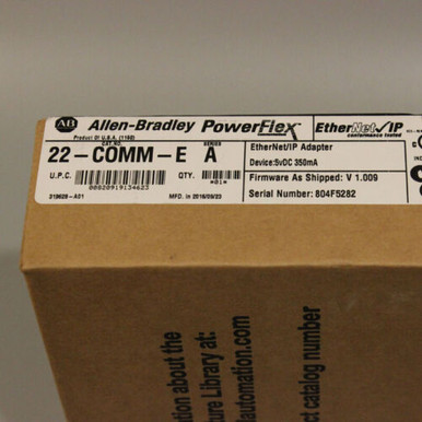 New 22-Comm-E Allen-Bradley Powerflex Ethernet/Ip Adapter - SPW Industrial