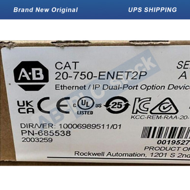 Allen-Bradley 20-750-Enet2P Ethernet/Ip Dual-Port Option Device ...
