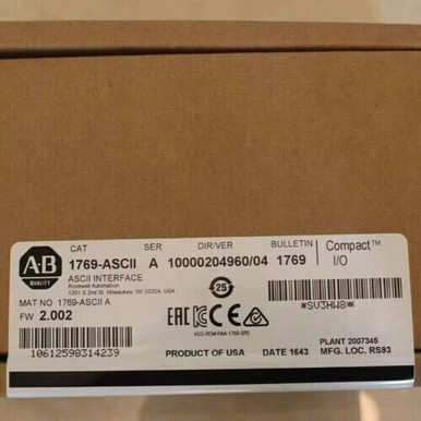 New Allen-Bradley 1769-Ascii / A Compactlogix Interface Module ...