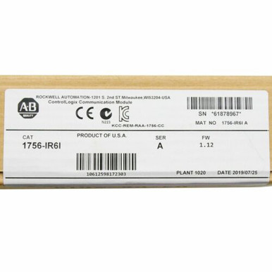 New Allen-Bradley 1756-Ir6I Controllogix 6 Pt Isolated Rtd In Module ...