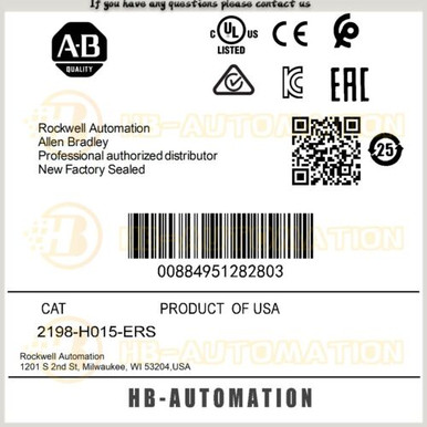 2198-H015-Ers Allen Bradley Kinetix 5500 12.5 Amp Servo Drive #Zypl ...