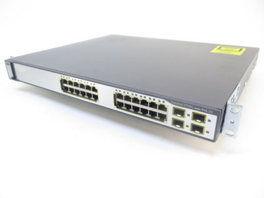 Cisco 3750G Ws-C3750G-24Ps-S V06 24-Port Poe Managed Gigabit Network Switch