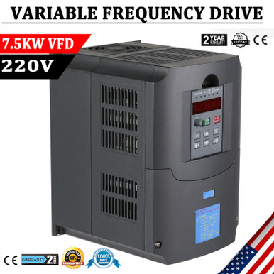 New 7.5Kw 10Hp Variable Frequency Drive Inverter Convert 1 To 3 Phase Vfd
