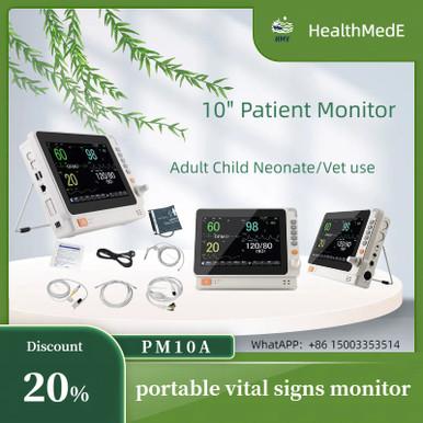 Vitals Monitor Spo2 Low New PM10A 10 Portable Ultrathin Vital Signs Monitor - ECG, SpO2, NIBP,