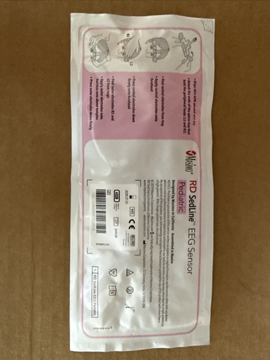 New MASIMO 4329 RD Sedline EEG Sensor Pediatric Expires 7/1/2025 1 Bag ...