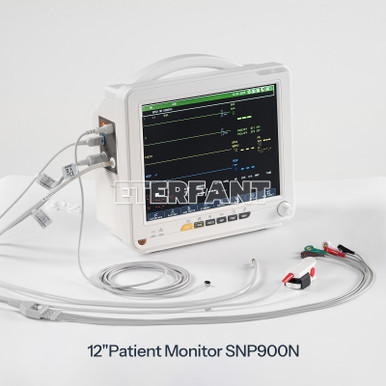 New 12 Patient Monitor ICU CCU Vital Sign For Hospital ECG SPO2 RESP TEMP