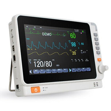 New Portable 10-inch Multi-Parameter Patient Monitor with ECG NIBP RESP