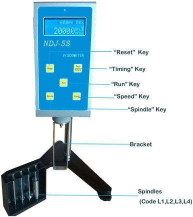 New Rotary Viscometer Viscosity Meter Tester Rotational Fluidimeter 20
