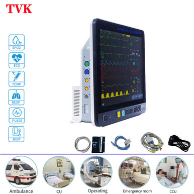 New 15 inch Multi-parameter(7 Parameters) ICU Vital Signs Patient Monitor