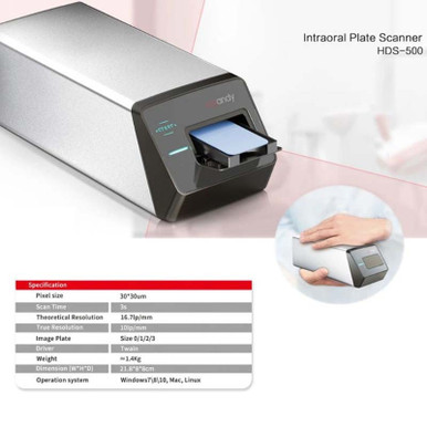 Plate Scanning Machine New HDS-500 Digital Imaging Plate Scanner for Dental Use Phosphor Plate