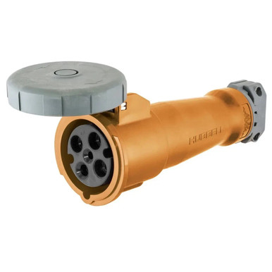 Hubbell Hbl4100c12w 125/250v 100a 3-pole 4-wire Watertight Connector ...