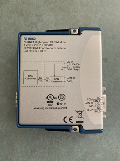 National Instruments Ni 9862 Ni-Xnet High Speed/Fd Can Module C-Series