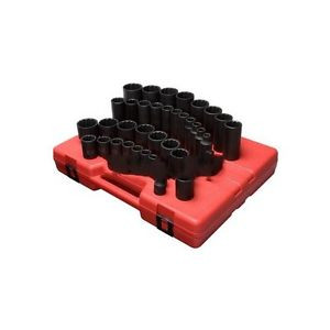 Brand New Sun2698 39 Piece 1/2 Drive 12 Point Sae Master Impact Socket ...