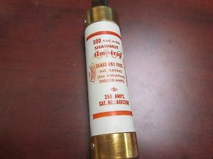 Fusible Gould Shawmut A6K350R AmpTrap 350 Amp 600 Volt - Occasion Fonctionnel