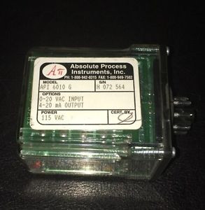 New API 6010 G 5A Absolute Process Instruments Wideranging AC/DC ...
