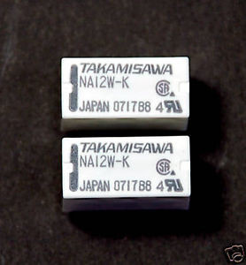 50 Stück NA5W-K Relais – TAKAMISAWA – DPDT 2C – 5V DC – Made In Japan – Original