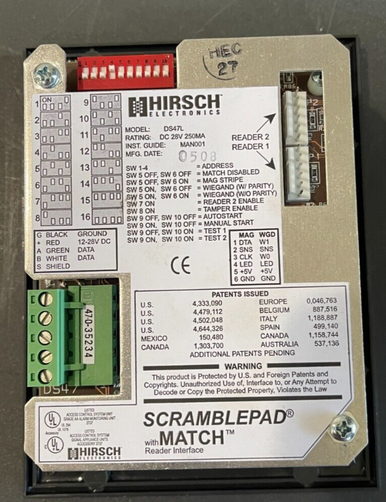 Hirsch DS47L Scramble Pad