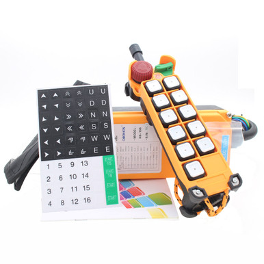 110V HS-10S 2 Transmitters Dual Hoist Crane Radio Remote Control System