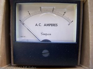 3343 - SIMPSON - 0-5 AC AMPS AC VOLTAGE RUGGED SEAL STYLE