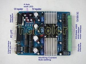 4 Axis TB6560 CNC Stepper Motor Driver Controller Board - SPW Industrial