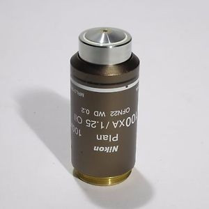 Buy - NIKON PLAN 100XA/1.25 OIL WD 0.2 OFN22 MICROSCOPE CFI OBJECTIVE 100X
