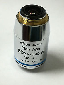 Buy -Nikon Plan Apo 60XA/1.40 ?/0.17 WD 0.21 DIC H Oil Objective Microscope