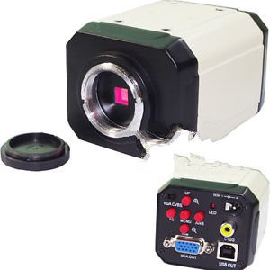 2.0Mp Hd Digital Microscope Camera Vga Usb Av Video Output For Industry ...