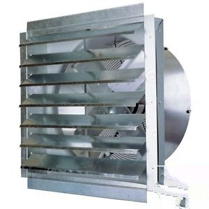 30 Exhaust Fan & Shutters- 5500 CFM - 6.3 Amps - 120 Volts - 1 Speed ...