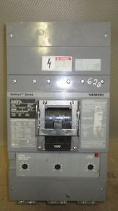 Siemens Sentron Breaker 1200 Amp 600 Vac 3 Pole 1000 Amp Trip - Model ...