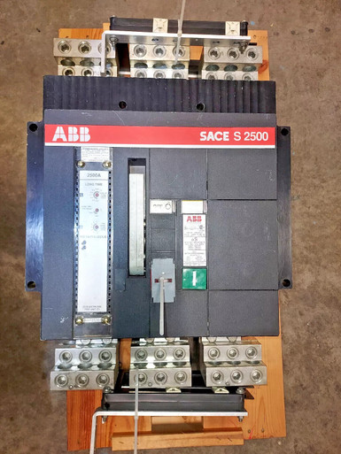 SACE S 2500 ABB CIRCUIT BREAKER 2500A W/ 2500 TRIP AND LUGS USED - SPW ...