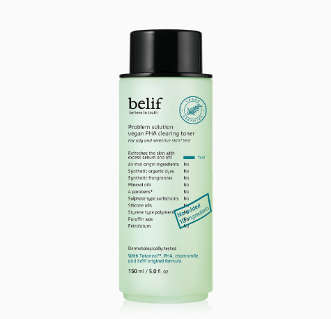 Belif Problem Solution Vegan PHA Clearing Toner