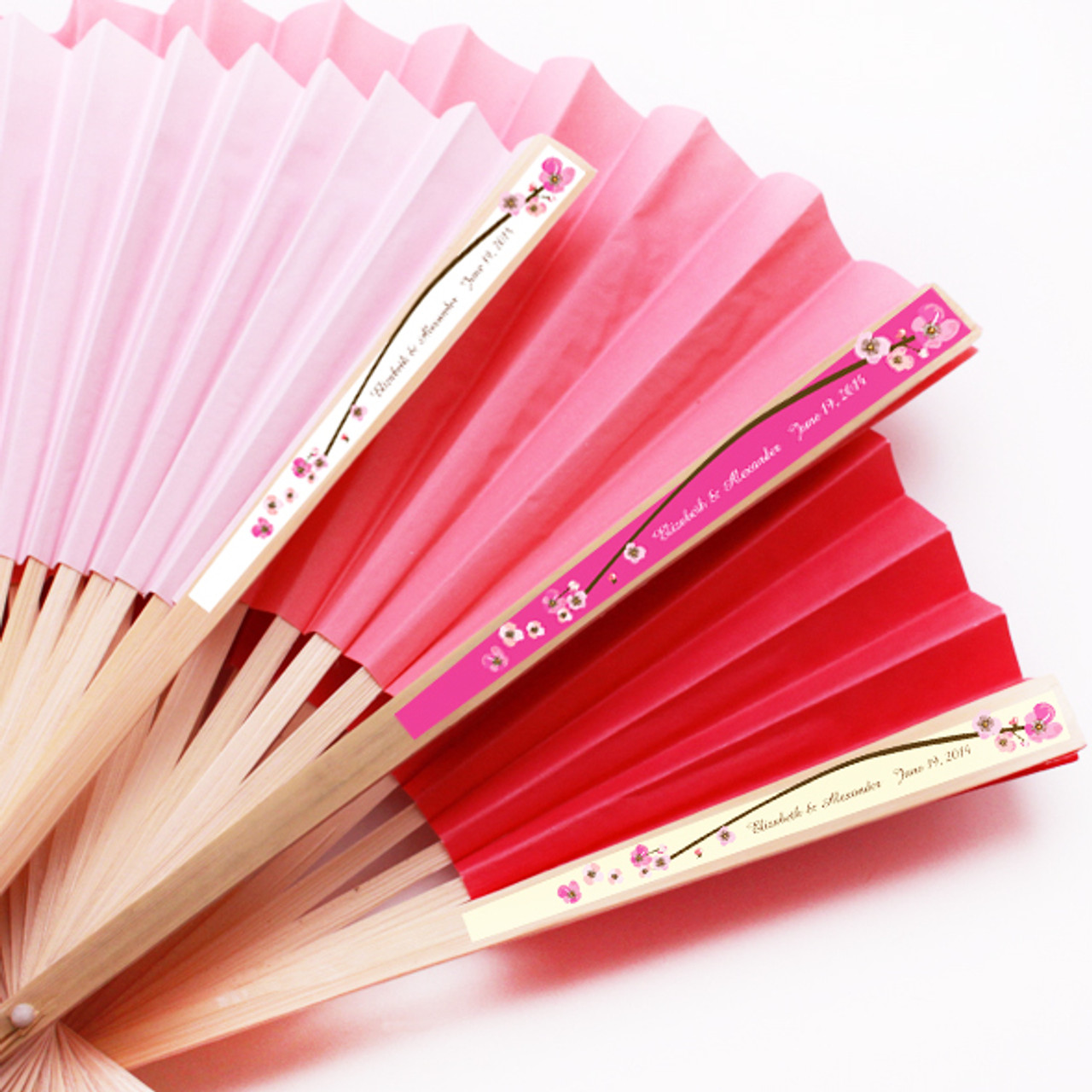 cheap personalized paper fans