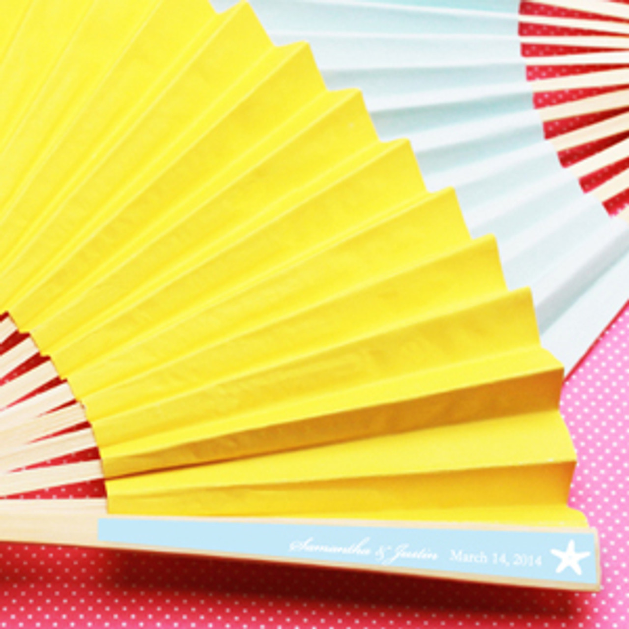 personalized hand fan labels