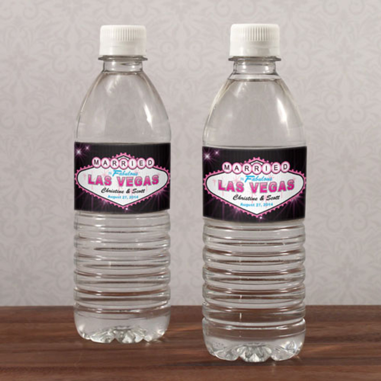 Louis Vuitton Theme Water Bottle Label available at The Brat Shack