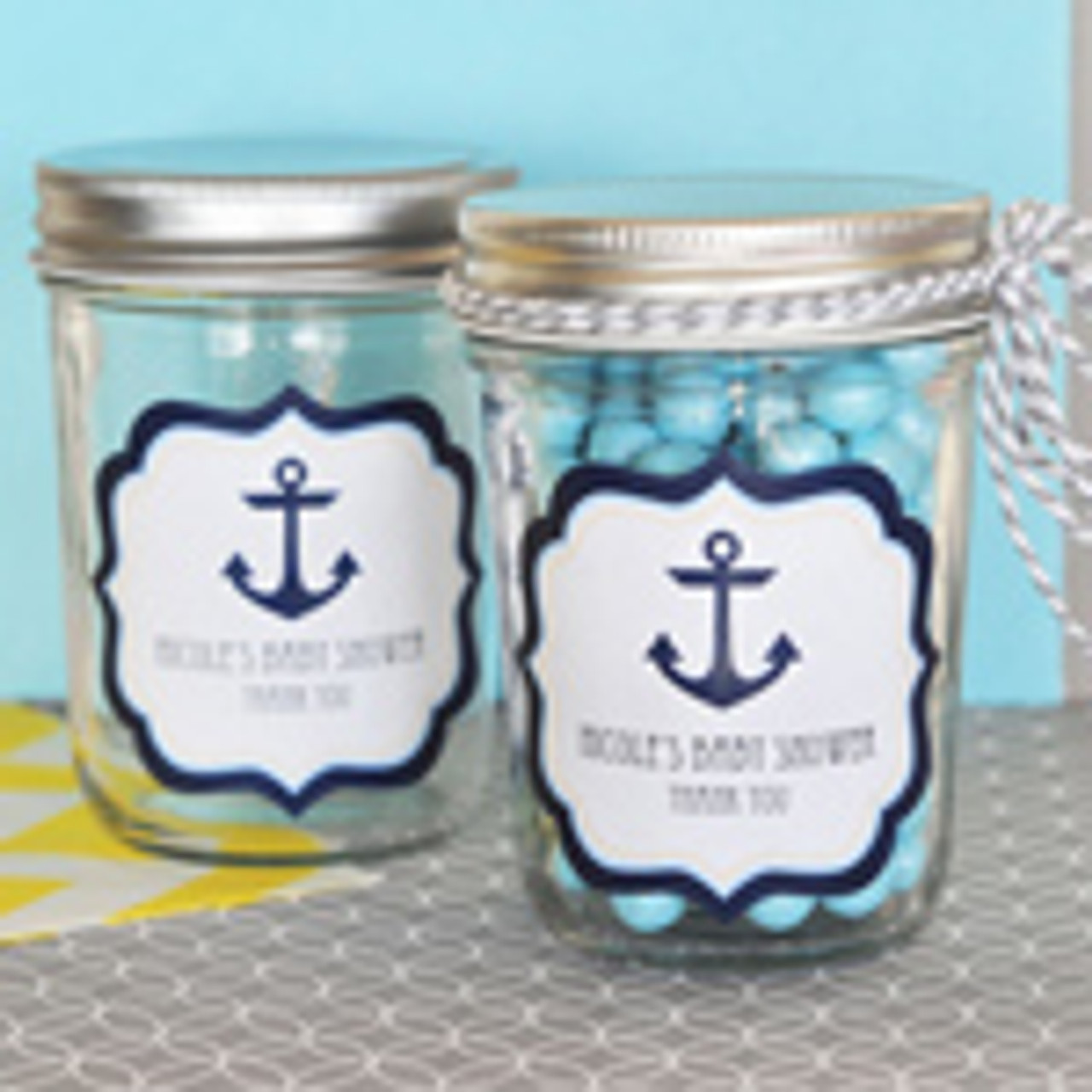 baby shower mason jar